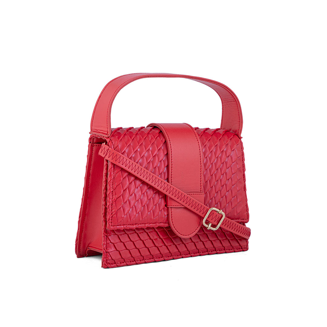 Red Women Casual Hand Bag P55630