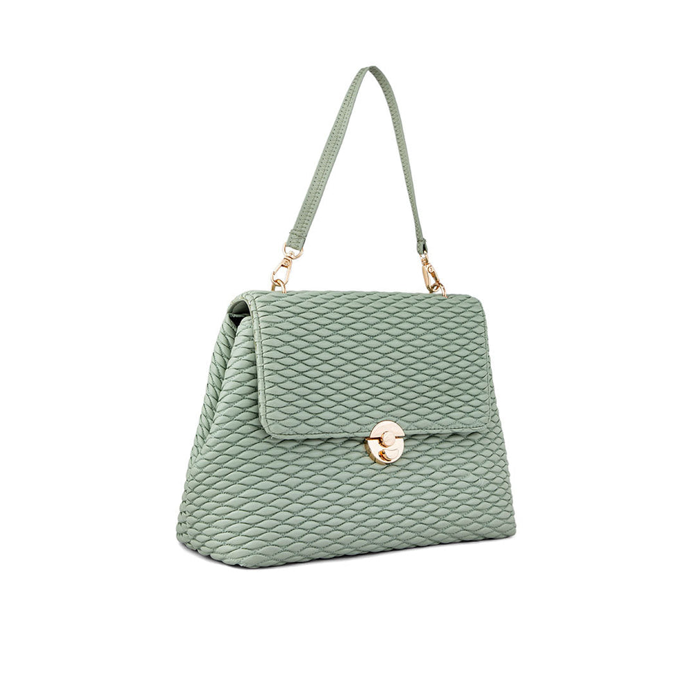 Green Casual Hand Bag For Women P55633