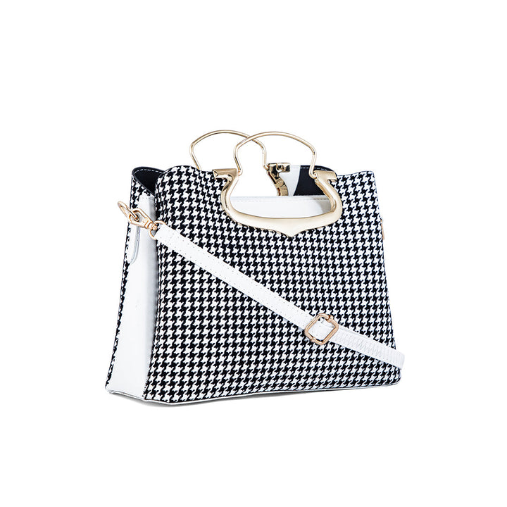White Formal Hand Bag P55649
