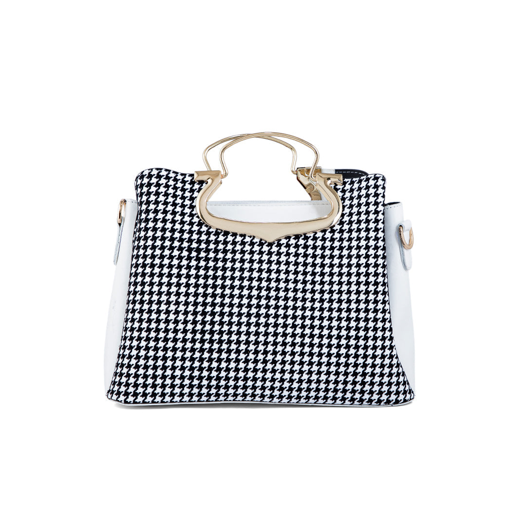 White Formal Hand Bag P55649