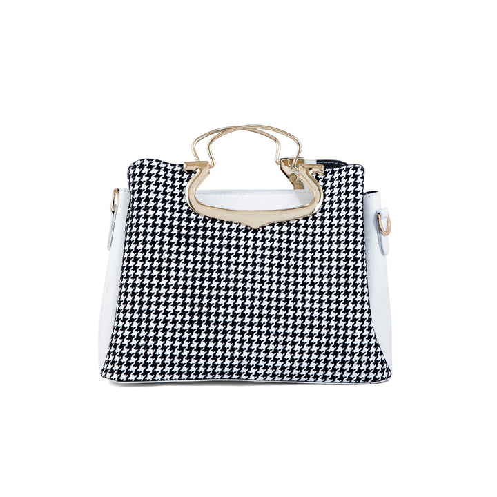 White Formal Hand Bag P55649