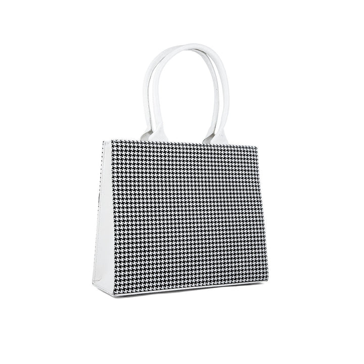 White Formal Hand Bag P55652