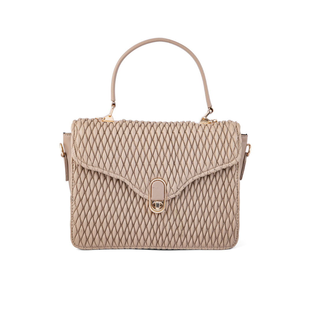 Beige Casual Shoulder Bag For Women P55661
