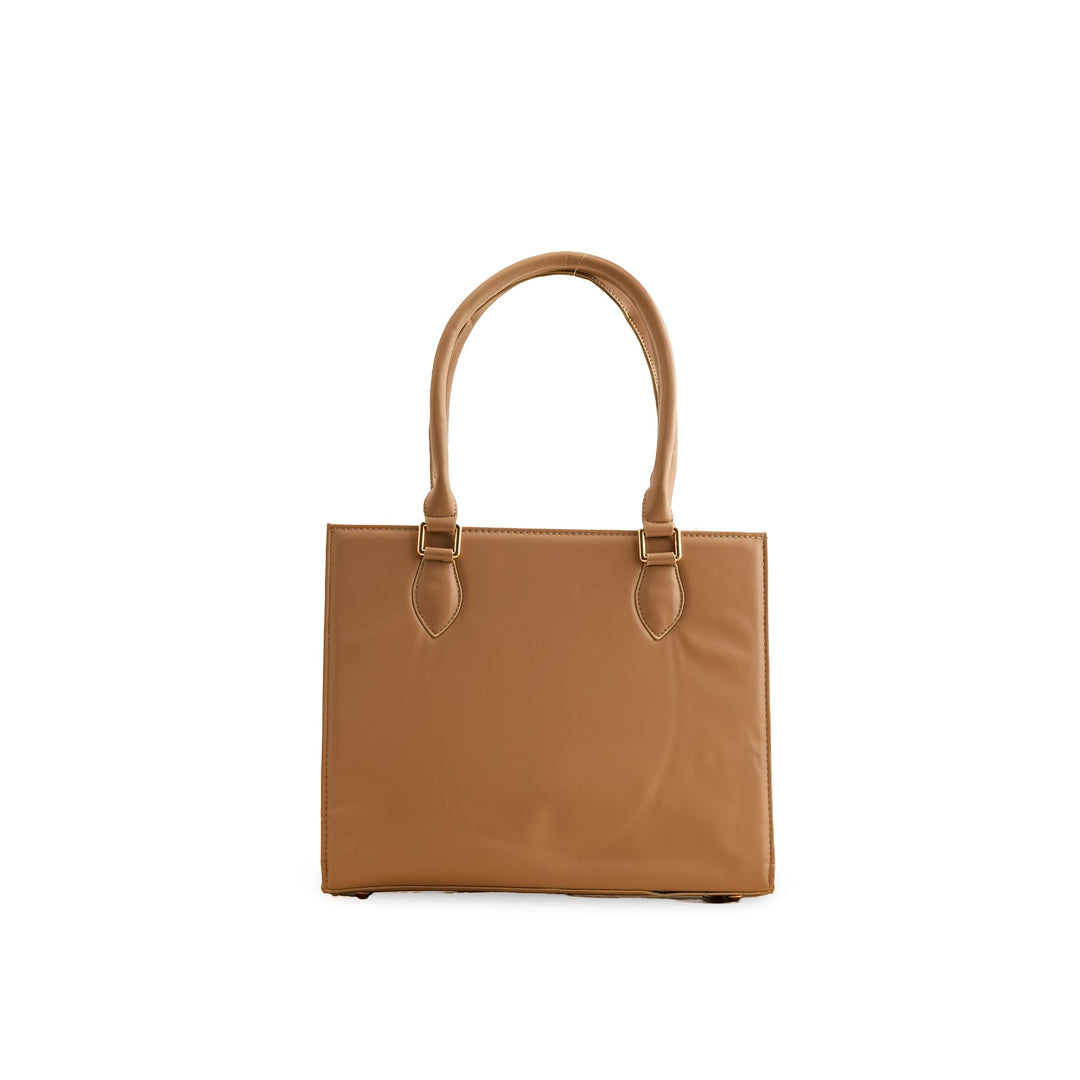 Beige Women Formal Shoulder Bag P55726