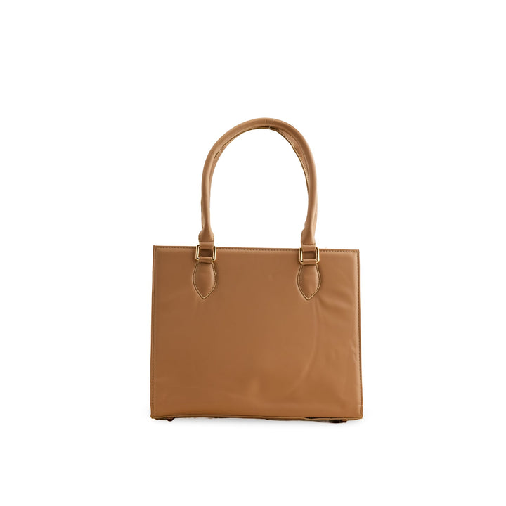Beige Women Formal Shoulder Bag P55726