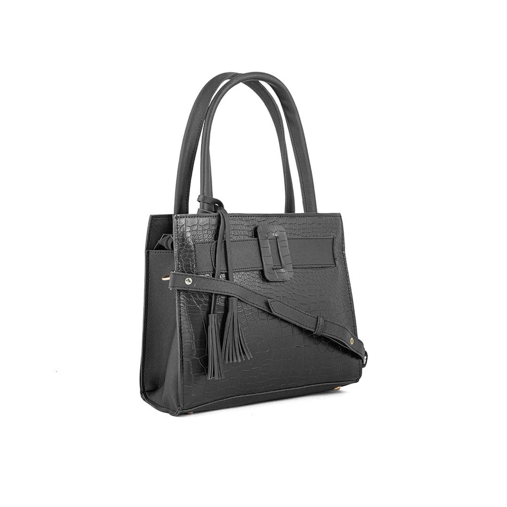Black Formal Hand Bag P56084
