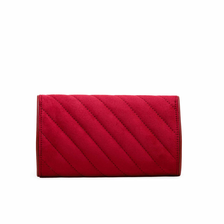 Maroon Casual Clutch P60310