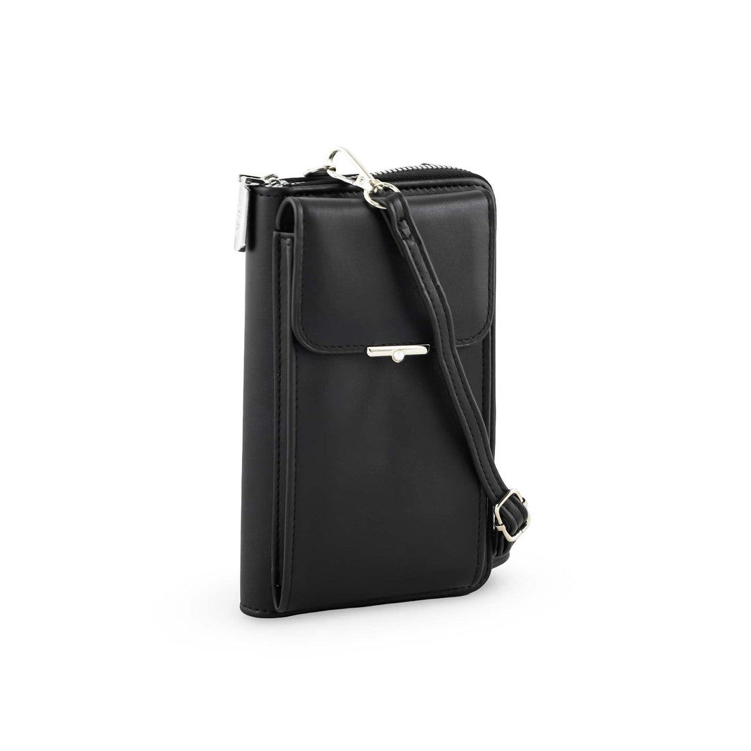 Black Casual Pouch For Women P97620