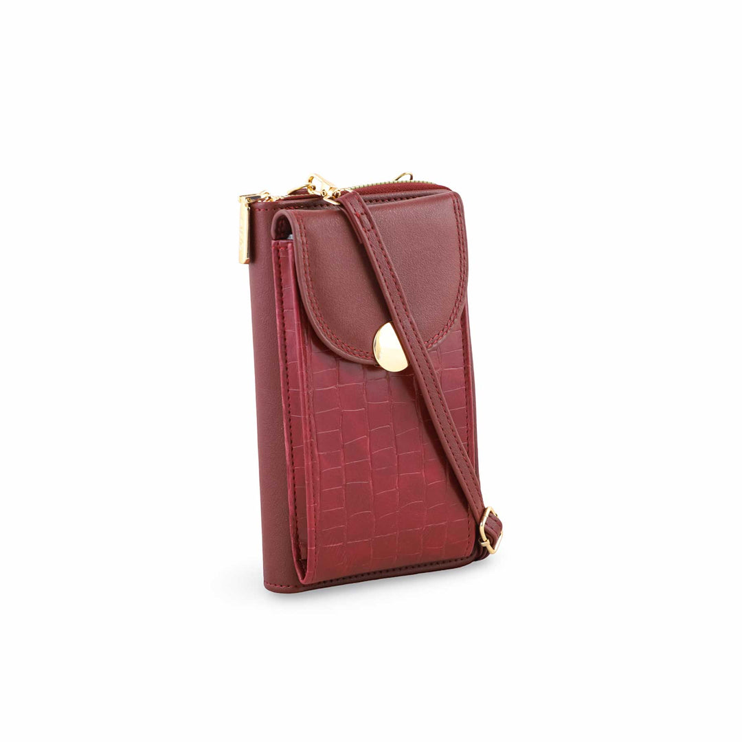 Red Casual Pouch For Ladies P97622