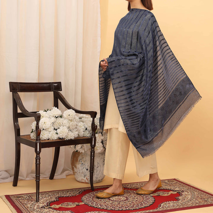 Navy Summer Stole  PD5047