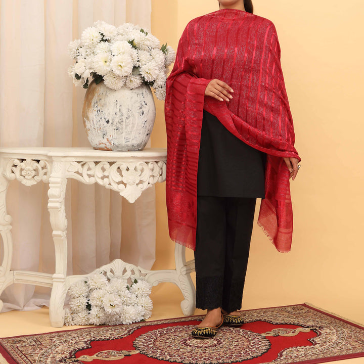 Maroon Summer Stole  PD5048
