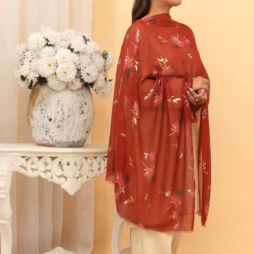 Maroon Summer Stole  PD5061
