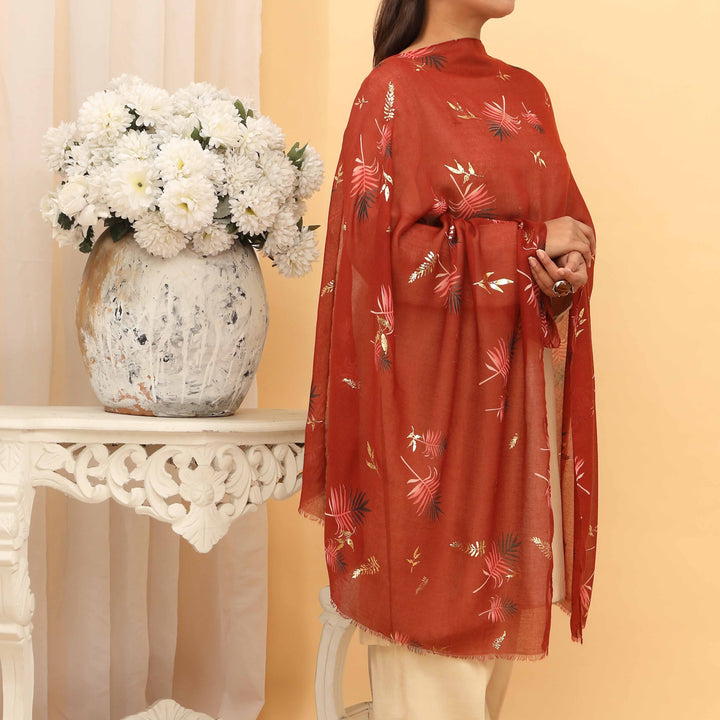 Maroon Summer Stole  PD5061
