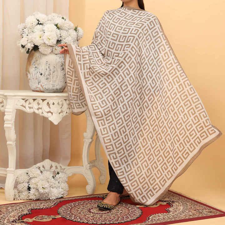 Beige Summer Stole  PD5065