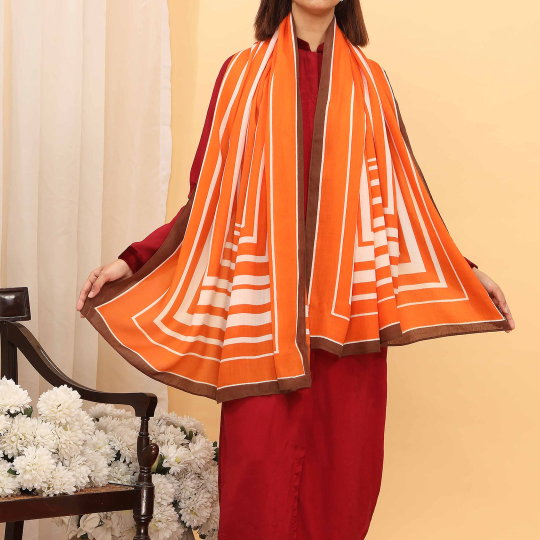 Orange Summer Stole  PD5076