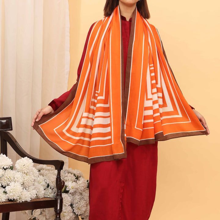 Orange Summer Stole  PD5076