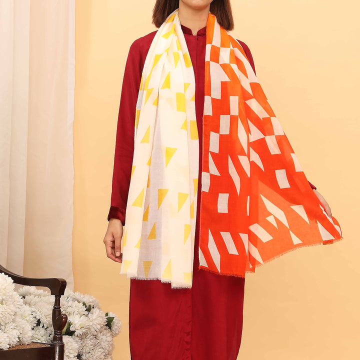 Orange Summer Stole  PD5085