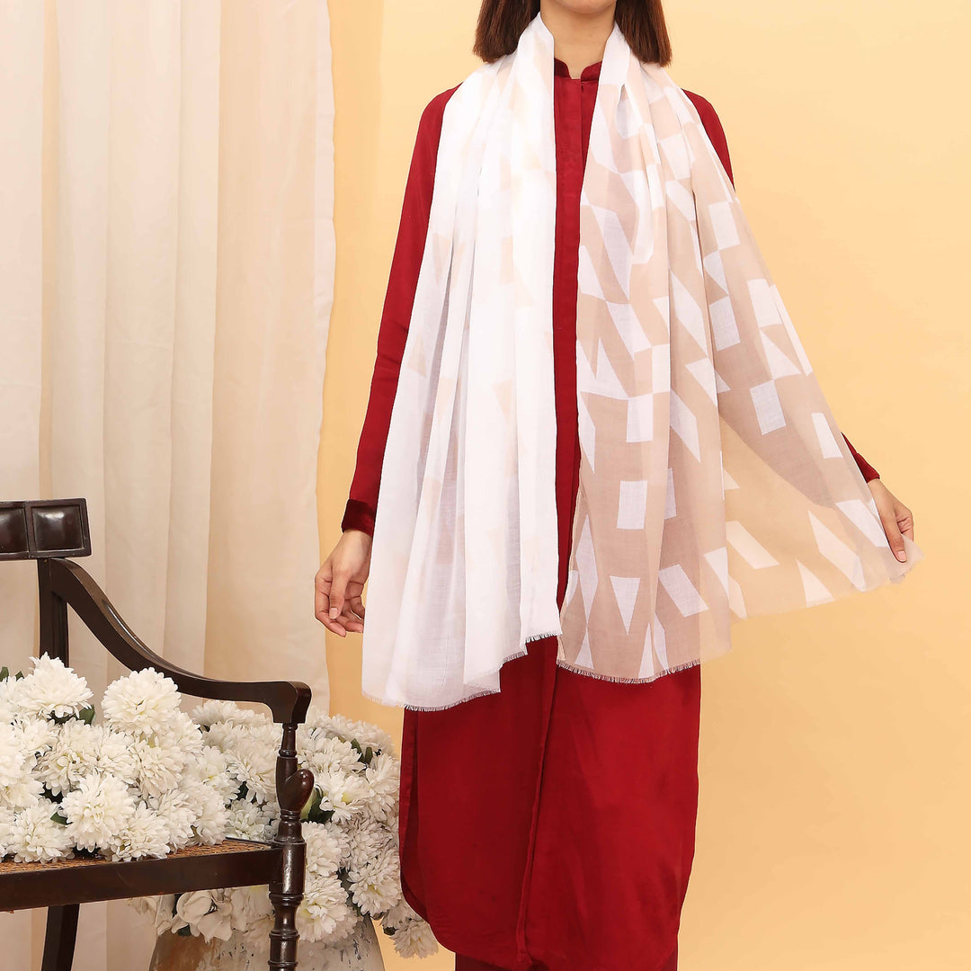 Beige Summer Stole  PD5088