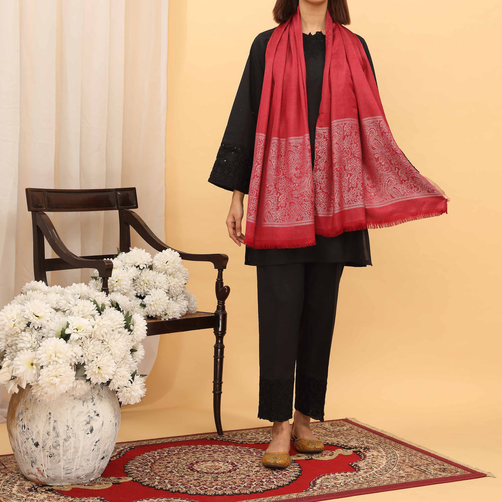 Maroon Summer Stole  PD5138
