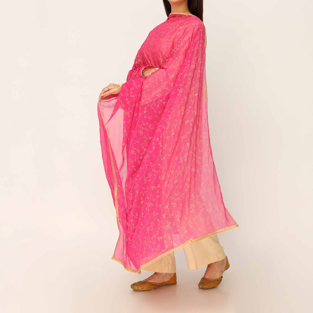 Skpink Screen Printed Chiffon Dupatta PD5389