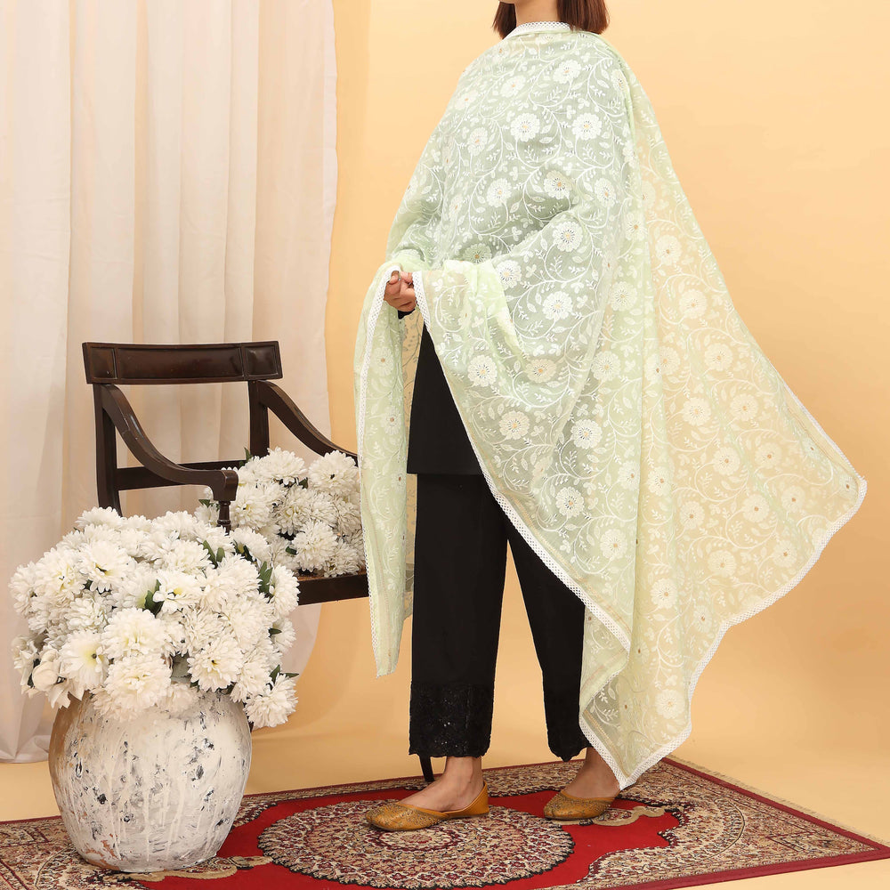 Pista Embroidered Dupatta PD5455