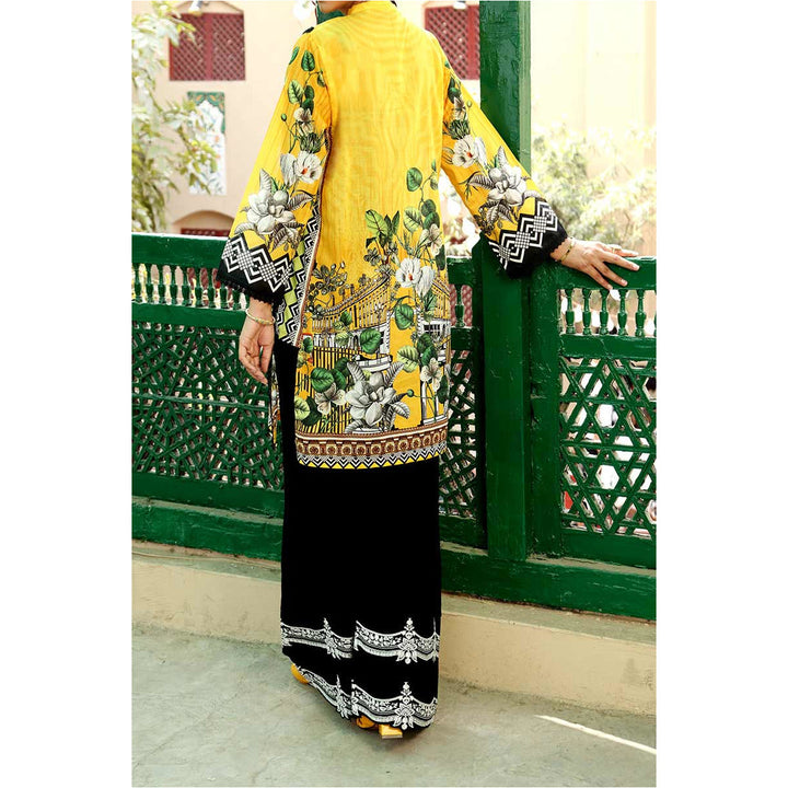 Unstitched Digital Printed Lawn Shirt PE1439