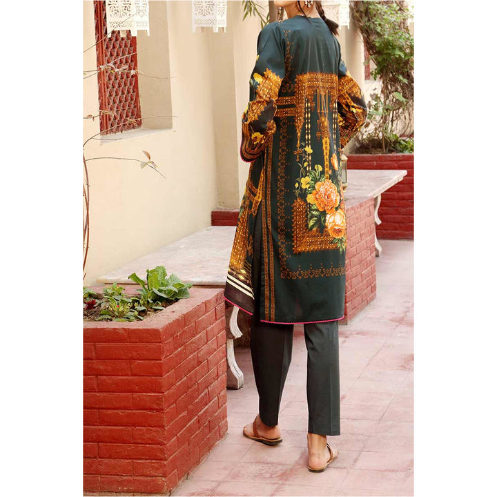 Unstitched Digital Printed Lawn Shirt PE1444