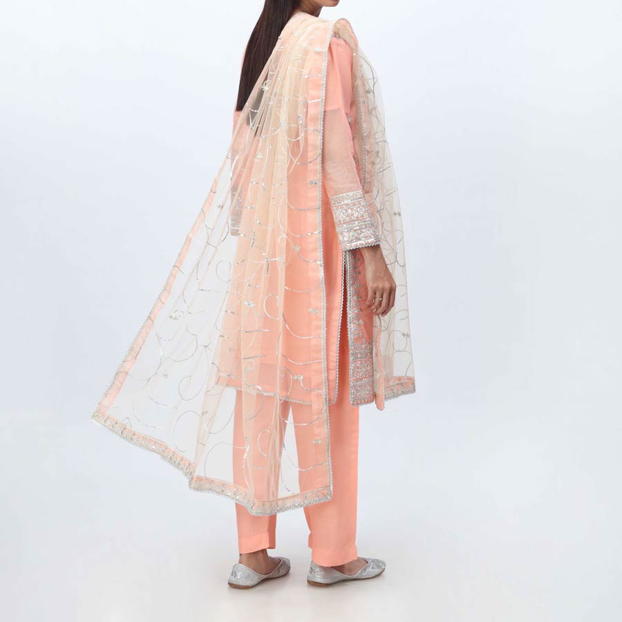 3PC- Embellished Organza Suit PF3006