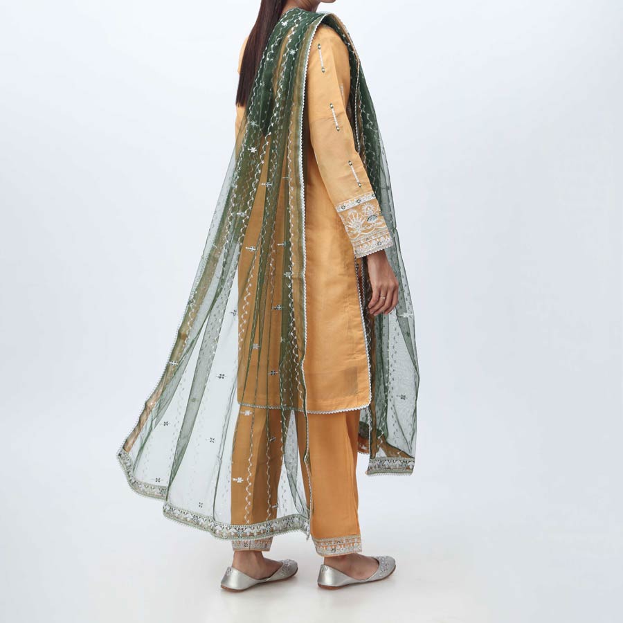 3PC- Embellished Organza Suit PF3009