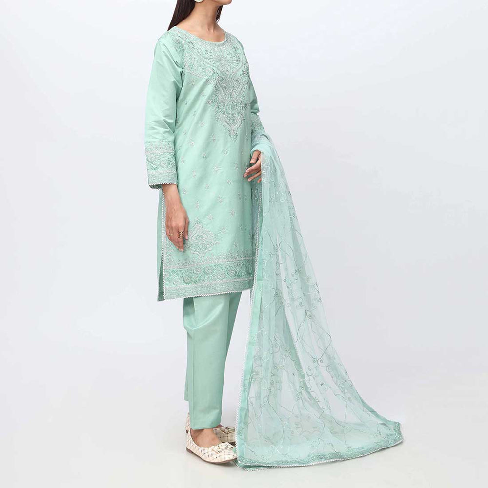 3PC- Embellished Khadi Net Suit PF3010