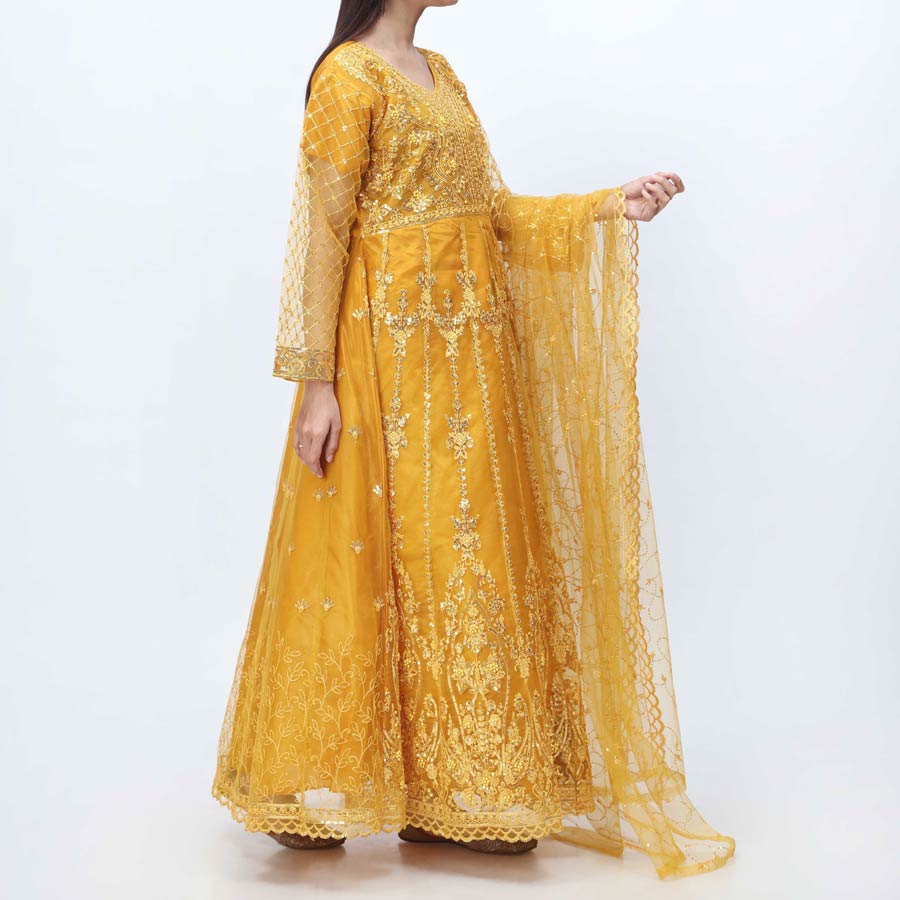 3PC- Embellished Net Suit PF3028