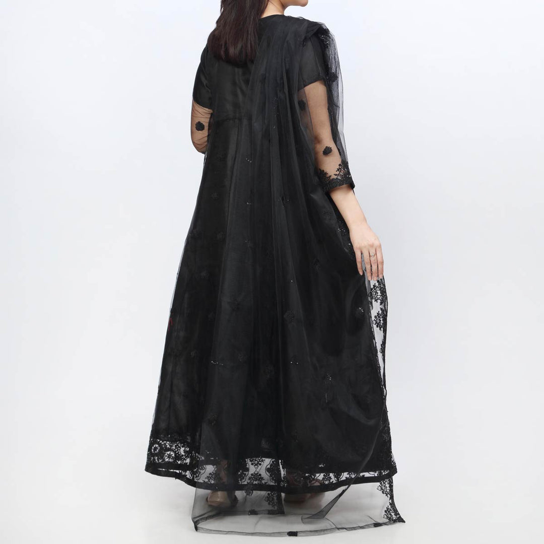 3PC- Embellished Net Suit PF3030