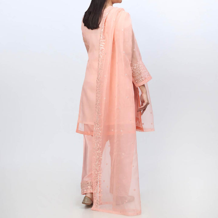 3PC- Embellished Organza Suit PF3042
