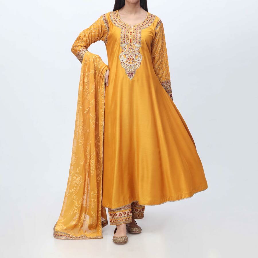 3PC- Embellished Viscose Suit PF3065