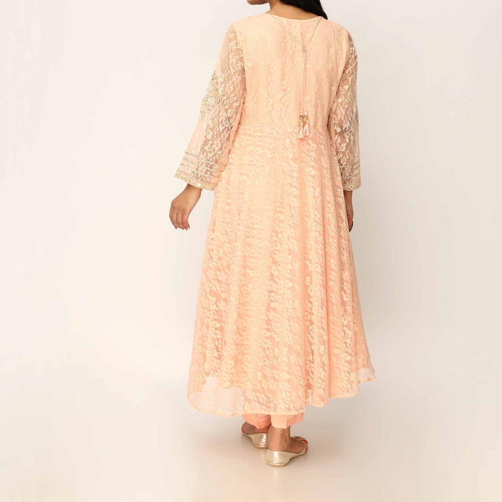 2PC- Floral Lace Net Suit PF3083