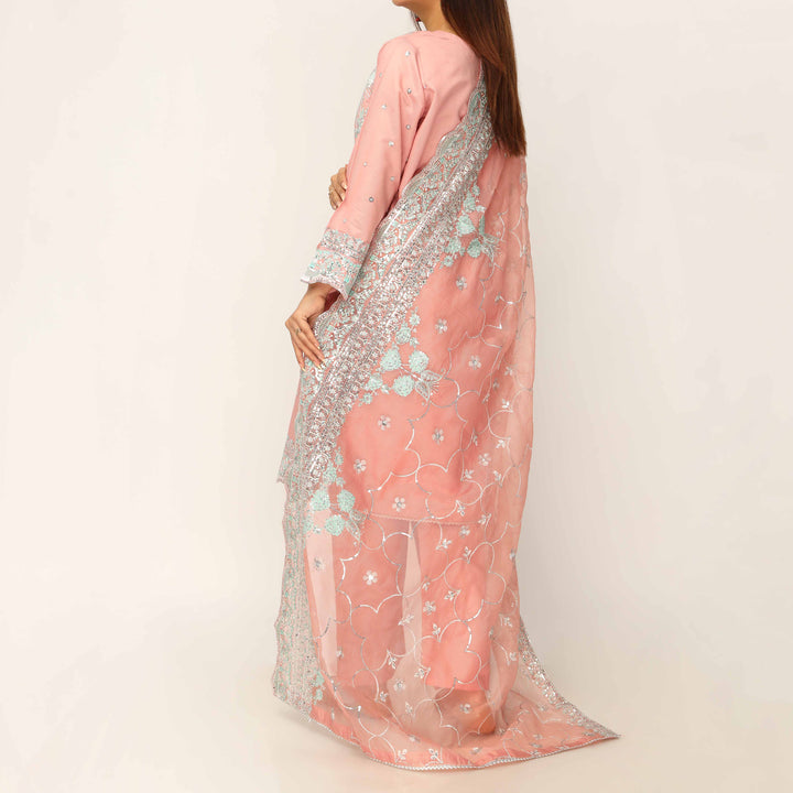3PC- Khaddi Net Embellished Suit PF5015