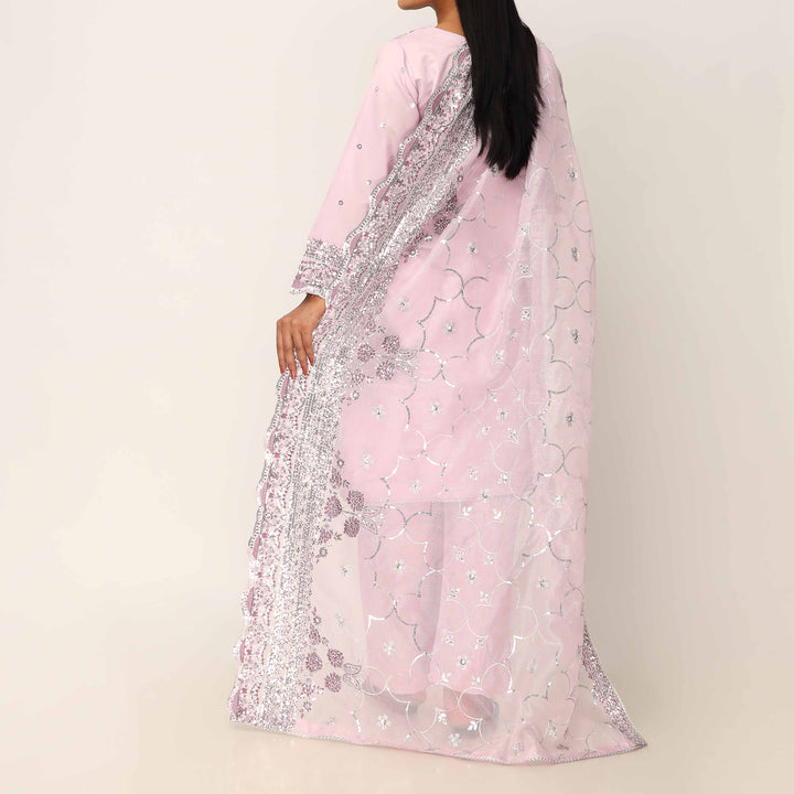 3PC- Khaddi Net Embellished Suit PF5016