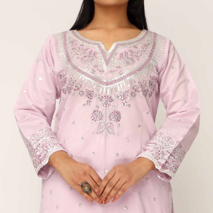3PC- Khaddi Net Embellished Suit PF5016