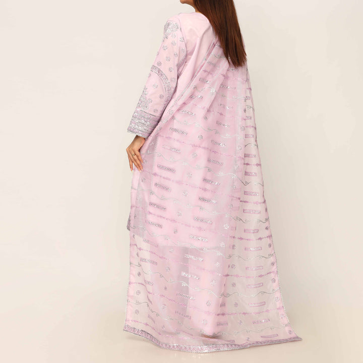 3PC- Khaddi Net Embellished Suit PF5044