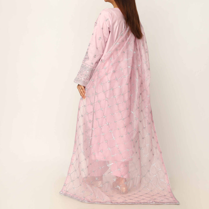 3PC- Khaddi Net Embellished Suit PF5132