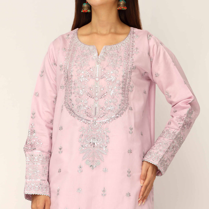 3PC- Khaddi Net Embellished Suit PF5132
