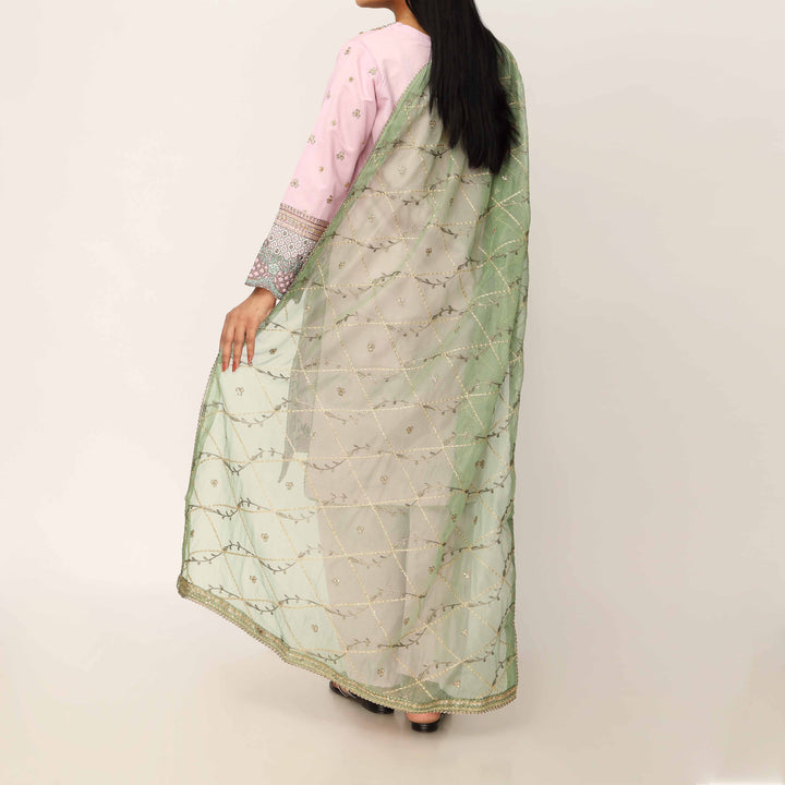 3PC- Khaddi Net Embellished Suit PF5137