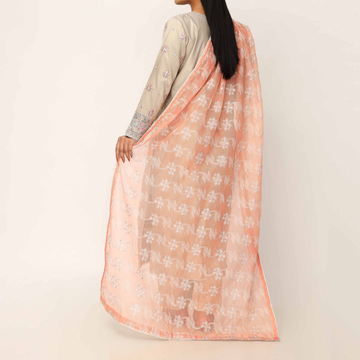 3PC- Khaddi Net Embellished Suit PF5141