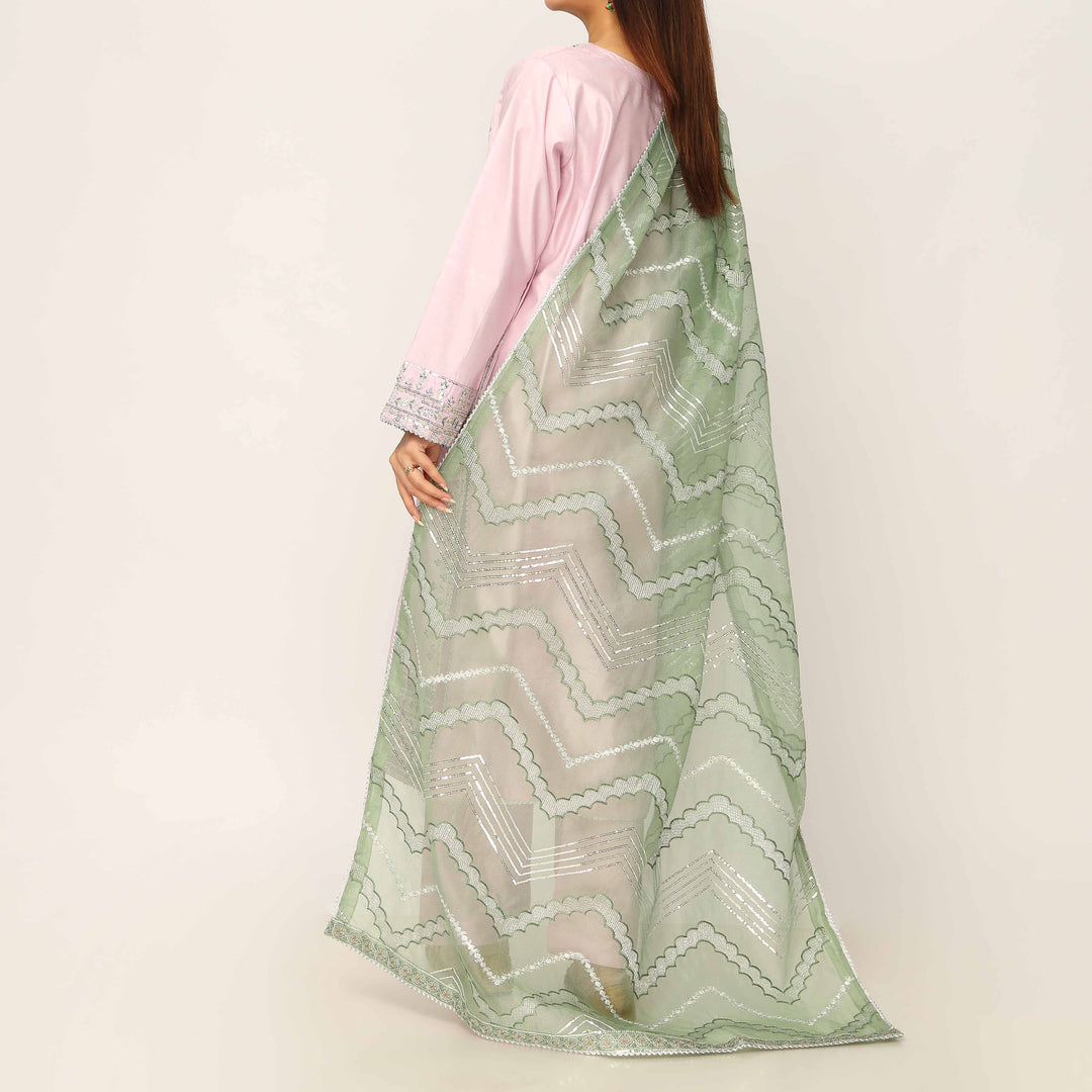 3PC- Khaddi Net Embellished Suit PF5149