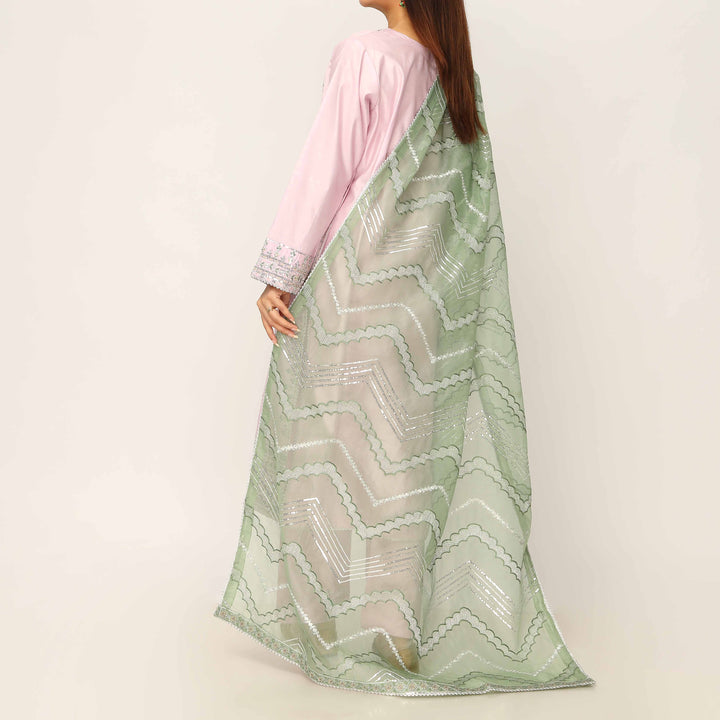 3PC- Khaddi Net Embellished Suit PF5149