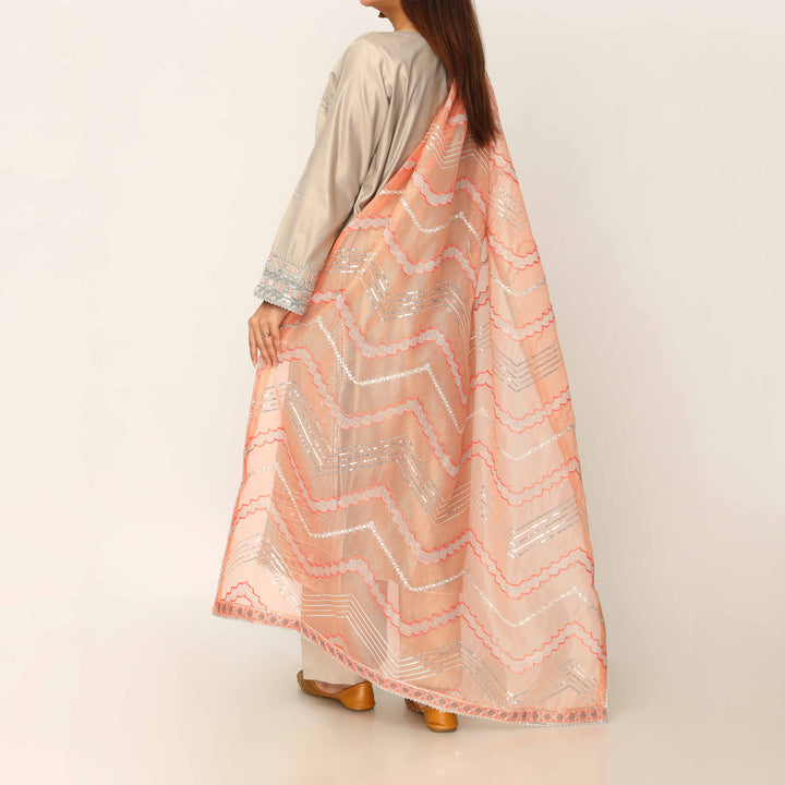 3PC- Khaddi Net Embellished Suit PF5150