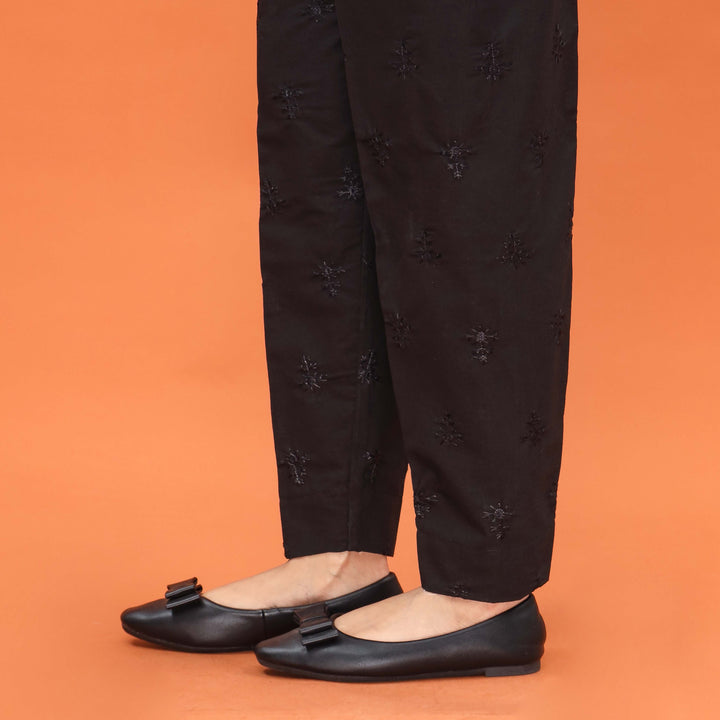 Black Slim Fit Plain Trouser PL5006