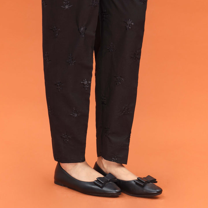 Black Slim Fit Plain Trouser PL5006