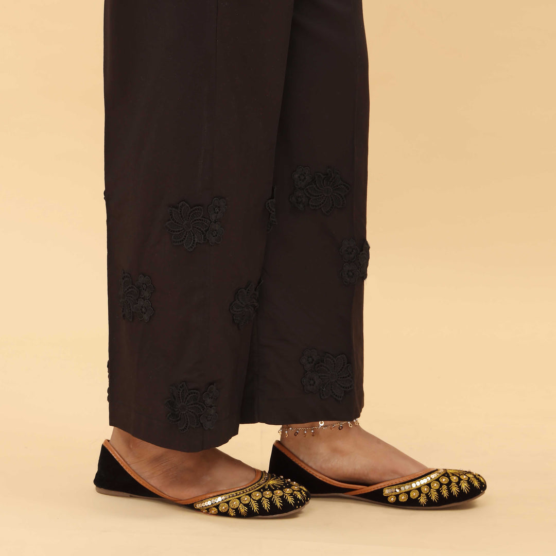 Black Cotton Cambric Trouser PL5019