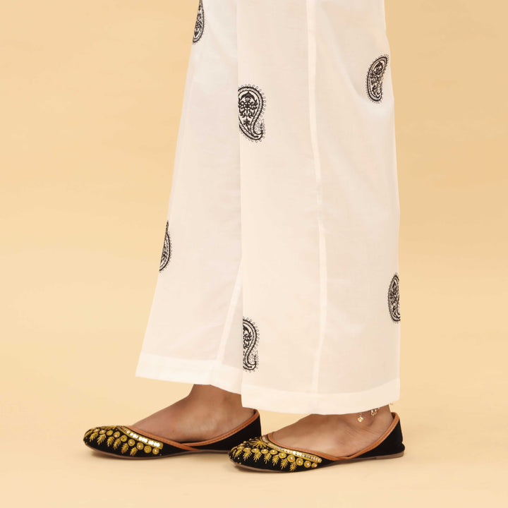 White Cotton Cambric Trouser PL5021